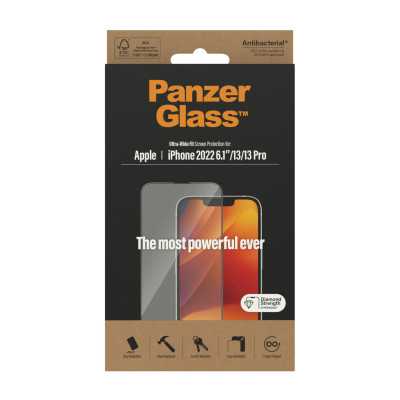 PanzerGlass Screen protector, Apple, iPhone 14/13/13 Pro, Glass, Transparent