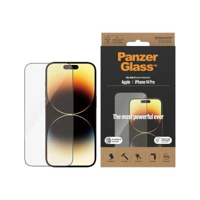 PanzerGlass Screen protector, Apple, iPhone 14 Pro, Glass, Clear