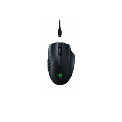 Razer Naga V2 Pro Gaming Mouse, RGB LED light, 2.4GHz, Bluetooth, Wireless, Black