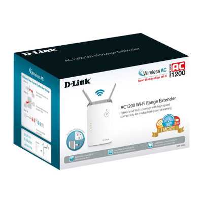 D-Link AC1300 Wi-Fi Range Extender DAP-1620 802.11ac, 400+867 Mbit/s, 10/100/1000 Mbit/s, Ethernet LAN (RJ-45) ports 1, MU-MiMO 