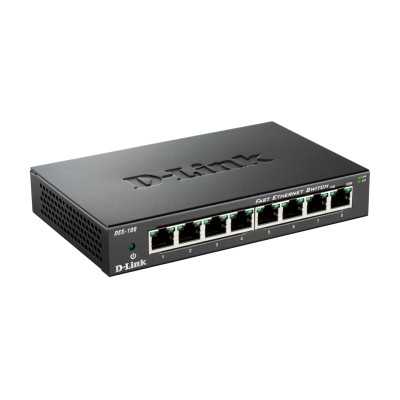 D-Link Ethernet Switch DES-108/E Unmanaged, Desktop, 10/100 Mbps (RJ-45) ports quantity 8