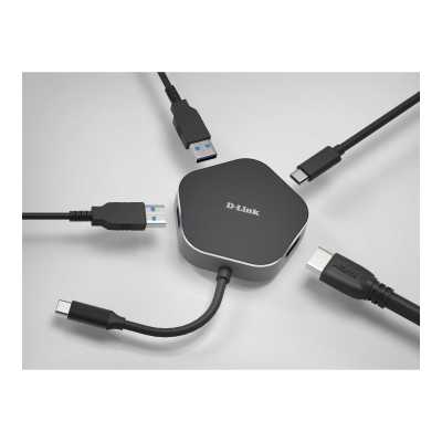 D-Link 4-in-1 USB-C Hub with HDMI and Power Delivery DUB-M420 0.11 m