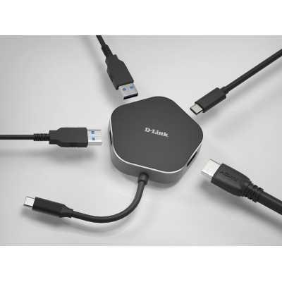 D-Link 4-in-1 USB-C Hub with HDMI and Power Delivery DUB-M420 0.11 m