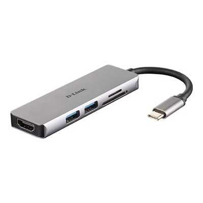 D-Link 5-in-1 USB-C Hub with HDMI and SD/microSD Card Reader DUB-M530 0.11 m