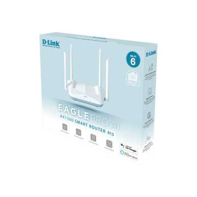 D-Link AX1500 Smart Router R15 802.11ax, 1200+300 Mbit/s, 10/100/1000 Mbit/s, Ethernet LAN (RJ-45) ports 3, Mesh Support Yes, MU