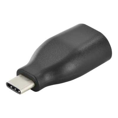 Digitus USB Type-C adapter, type C to A M/F, 3A, 5GB, 3.0 Version AK-300506-000-S Black, Jack USB A, Plug USB C