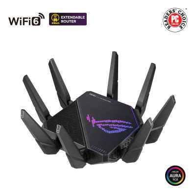 Asus Tri-band Gigabit Wifi-6 Gaming Router ROG Rapture GT-AX11000 PRO 802.11ax, 480+1148 Mbit/s, 10/100/1000 Mbit/s, Ethernet LA