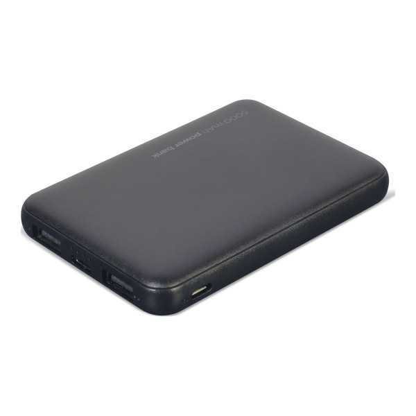 Gembird Power Bank PB05-02 5000 mAh, juodas, 10 W