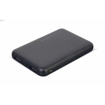 Gembird Power Bank PB05-02 5000 mAh, Black, 10 W