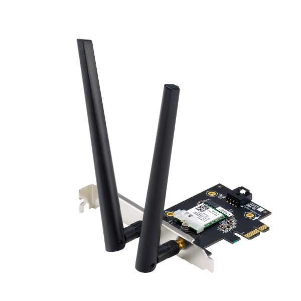 Asus Wi-Fi“ adapteris, trijų juostų, „Wi-Fi 6E“ adapteris PCE-AXE5400 802.11ax