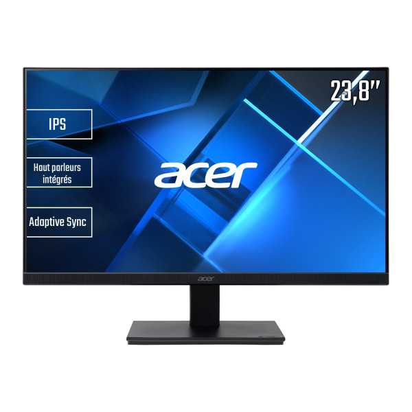 Acer LCD monitorius V247YABI 23,8 colio, IPS, FHD, 1920 x 1080, 16:9, 4 ms, 250 cd/m, juodas, 75 Hz, HDMI prievadų kiekis 1