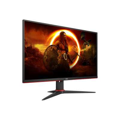 AOC Monitor Q27G2E/BK 27 ", VA, QHD, 2560 x 1440, 16:9, 1 ms, 250 cd/m , Black/Red, 155 Hz, HDMI ports quantity 2