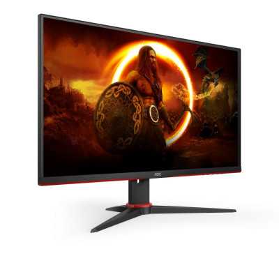 AOC Monitor Q27G2E/BK 27 ", VA, QHD, 2560 x 1440, 16:9, 1 ms, 250 cd/m , Black/Red, 155 Hz, HDMI ports quantity 2