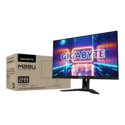 Gigabyte Gaming Monitor M28U AE EK 28 ", IPS, UHD, 3840 x 2160, 16:9, 2 ms, 300 cd/m , Black, 144 Hz, HDMI ports quantity 2