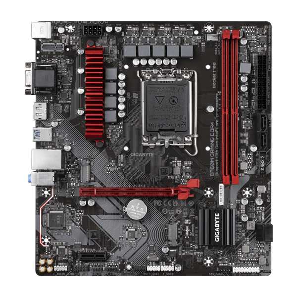 Gigabyte B760M GAMING DDR4 1.0 M/B Procesorių šeima Intel , Procesoriaus lizdas LGA1700, DDR4 DIMM, 2 atminties lizdai, Palaikom