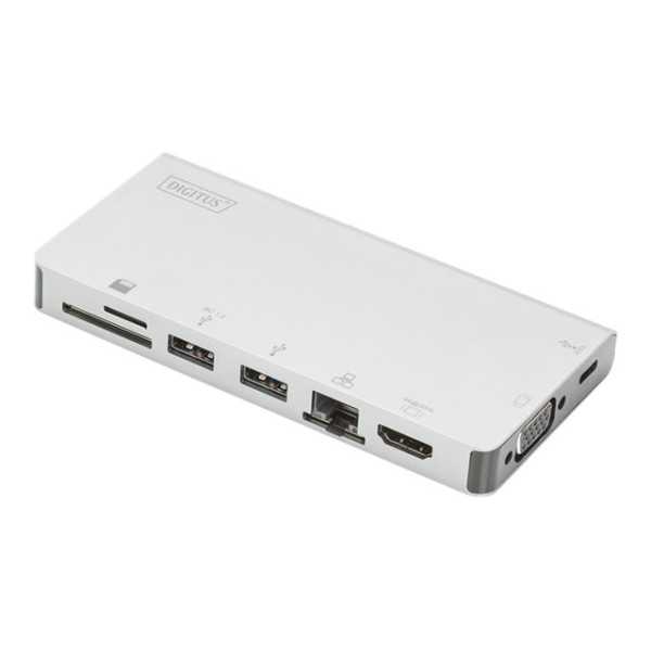 Digitus “ USB-C kelių prievadų kelioninis dokas DA-70866