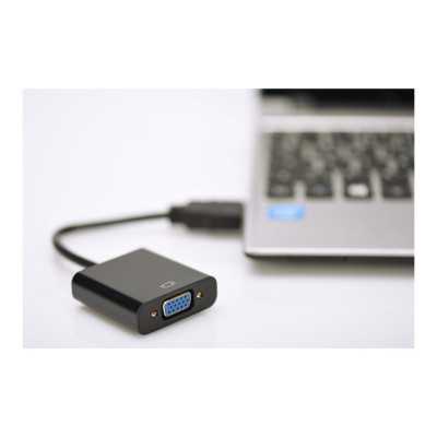 Digitus HDMI to VGA converter adapter DA-70461 Black