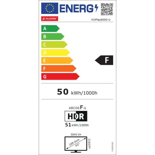 Allview 43iPlay6000-U 43 colių (109 cm) 4K UHD Smart