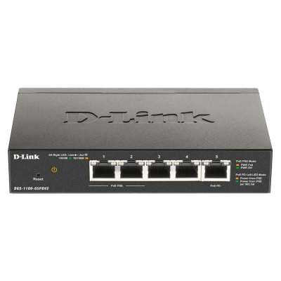 D-Link 5-Port Gigabit PoE Smart Managed Switch and PoE Extender DGS-1100-05PDV2 Web managed, Desktop