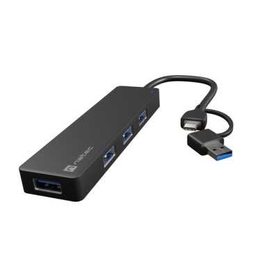 Natec USB 3.0 HUB, Mayfly, 4-Port, Black