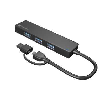 Natec USB 3.0 HUB, Mayfly, 4-Port, Black