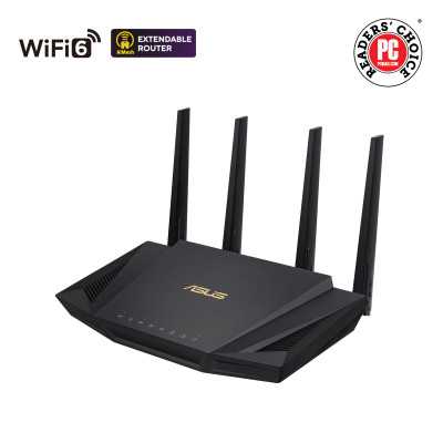 Asus Wireless Wifi 6 Dual Band Gigabit Router RT-AX58U 802.11ax, 2402+574 Mbit/s, 10/100/1000 Mbit/s, Ethernet LAN (RJ-45) ports