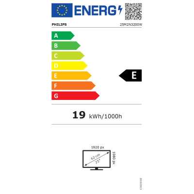 Philips Monitor 25M2N3200W/00 24.5 ", VA, FHD, 1920 x 1080, 16:9, 1 ms, 300 cd/m , HDMI ports quantity 2, 240 Hz