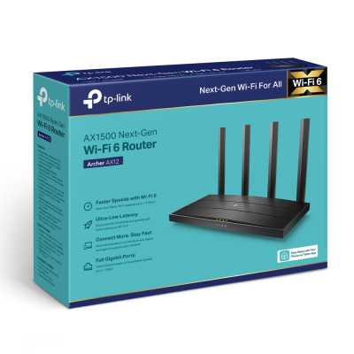 TP-LINK Wi-Fi 6 Router Archer AX12 802.11ax, 300+1201 Mbit/s, 10/100/1000 Mbit/s, Ethernet LAN (RJ-45) ports 3, MU-MiMO No, Ante