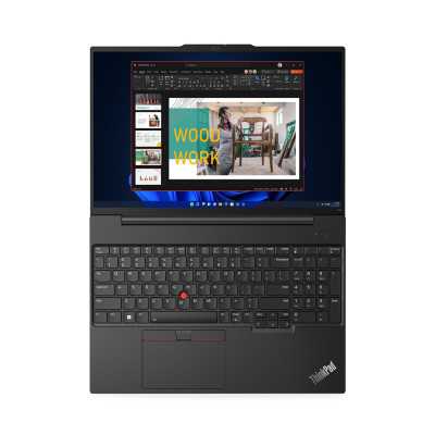 Lenovo ThinkPad E16 (Gen 1) Black, 16 ", IPS, WUXGA, 1920 x 1200, Anti-glare, Intel Core i7, i7-1355U, 16 GB, DDR4-3200, SSD 512