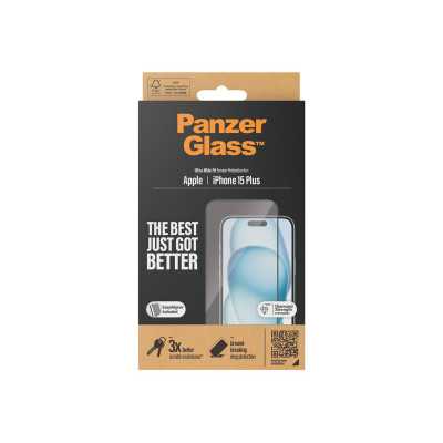 PanzerGlass Screen protector, Apple, IPhone 15 Plus, Glass, Transparent