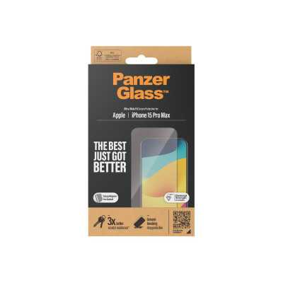 PanzerGlass Screen protector, Apple, IPhone 15 Pro Max, Glass, Transparent