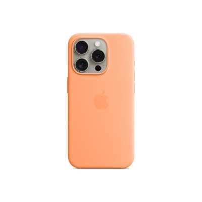 Apple iPhone 15 Pro Silicone Case with MagSafe - Orange Sorbet