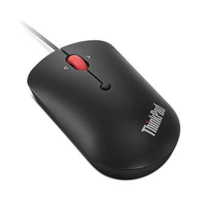 Lenovo ThinkPad USB-C Wired Compact Mouse Raven black, USB-C