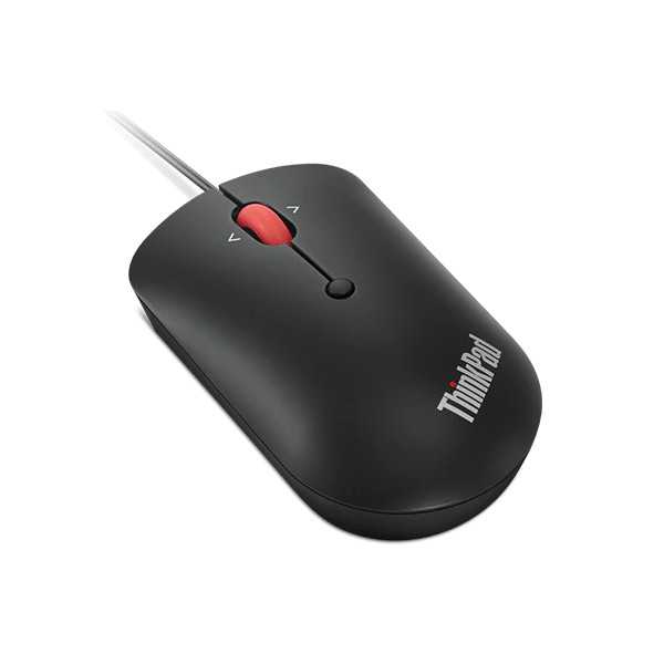 Lenovo ThinkPad USB-C Wired Compact Mouse Raven black, USB-C