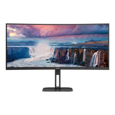 AOC Curved Monitor CU34V5C/BK 34 ", VA, WQHD, 3440 x 1440, 21:9, 4 ms, 300 cd/m , HDMI ports quantity 1, 100 Hz