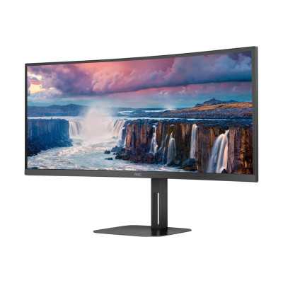 AOC Curved Monitor CU34V5C/BK 34 ", VA, WQHD, 3440 x 1440, 21:9, 4 ms, 300 cd/m , HDMI ports quantity 1, 100 Hz