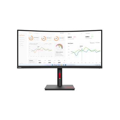 Lenovo ThinkVision T34w-30 34 ", VA, 3440 x 1440, 21:9, 4 ms, 350 cd/m , Black, 1x Thunderbolt 4 In, 1x Thunderbolt 4 Out, 4x US