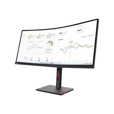 Lenovo ThinkVision T34w-30 34 ", VA, 3440 x 1440, 21:9, 4 ms, 350 cd/m , Black, 1x Thunderbolt 4 In, 1x Thunderbolt 4 Out, 4x US