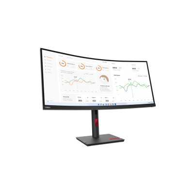 Lenovo ThinkVision T34w-30 34 ", VA, 3440 x 1440, 21:9, 4 ms, 350 cd/m , Black, 1x Thunderbolt 4 In, 1x Thunderbolt 4 Out, 4x US