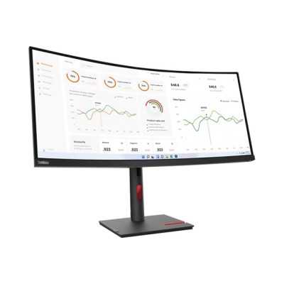 Lenovo ThinkVision T34w-30 34 ", VA, 3440 x 1440, 21:9, 4 ms, 350 cd/m , Black, 1x Thunderbolt 4 In, 1x Thunderbolt 4 Out, 4x US