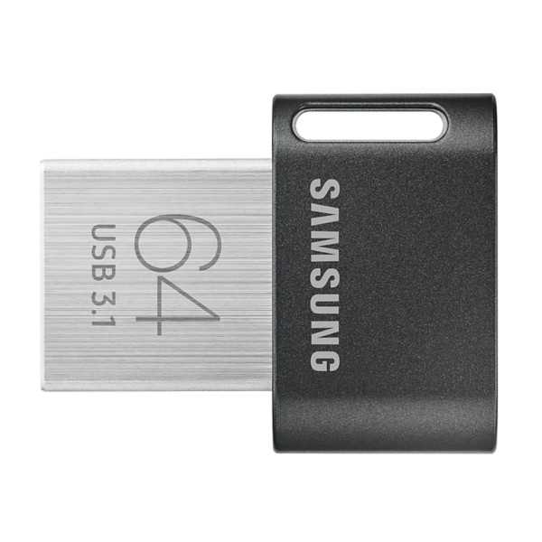 Samsung FIT Plus MUF-64AB/ APC 64 GB, USB 3.1, juoda/sidabrinė