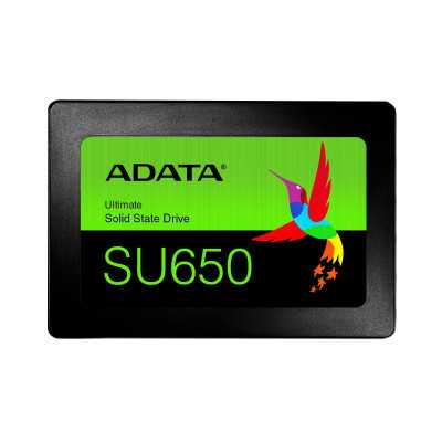 ADATA Ultimate SU650 256 GB, SSD form factor 2.5", SSD interface SATA 6Gb/s, Write speed 450 MB/s, Read speed 520 MB/s