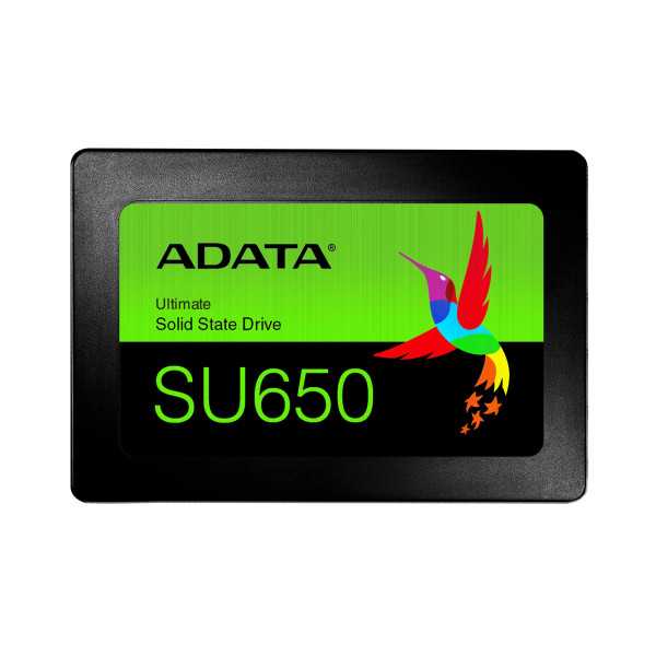 ADATA Ultimate SU650 256 GB, SSD formos koeficientas 2,5", SSD sąsaja SATA 6Gb/s, Rašymo greitis 450 MB/s, Skaitymo greitis 520 