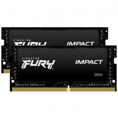 Kingston Fury Impact 16 GB, SODIMM, 3200 MHz, Notebook, Registered No, ECC No, 2x8 GB