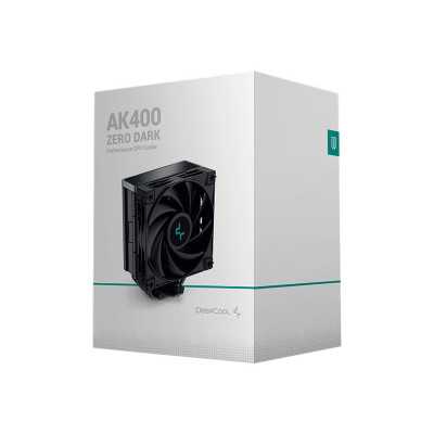 Deepcool AK400 Zero Dark, Intel, AMD, CPU Air Cooler