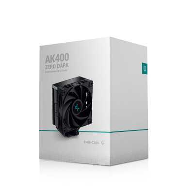 Deepcool AK400 Zero Dark, Intel, AMD, CPU Air Cooler