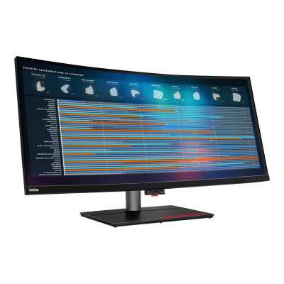 Lenovo ThinkVision P40w-20 39.7 ", IPS, WUHD, 21:9, 4 ms, 300 cd/m , Black, 75 Hz, 1x Thunderbolt 4 cable (40Gbps), DisplayPorts