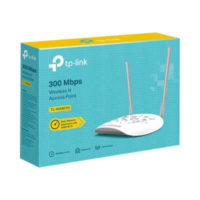 TP-LINK Access Point TL-WA801N 802.11n, 2.4, 300 Mbit/s, 10/100 Mbit/s, Ethernet LAN (RJ-45) ports 1, PoE in/out, Antenna type 2