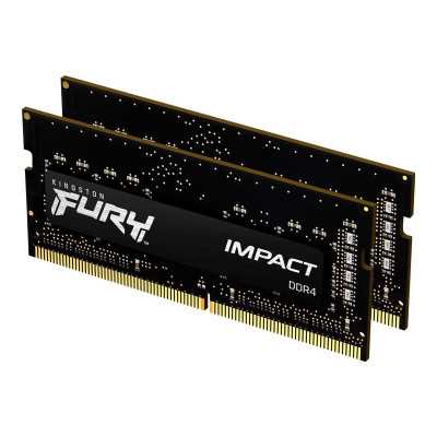 Kingston Fury Impact 16 GB, SODIMM, 2666 MHz, Notebook, Registered No, ECC No, 2x8 GB