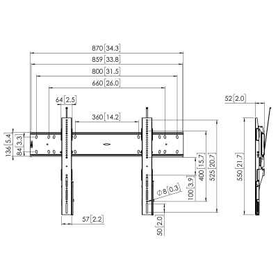 Vogels Wall mount, PFW 6810, Hold, 55-80 ", Maximum weight (capacity) 75 kg, Black